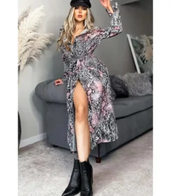 CW Billie käärmekuvioinen paitamekko