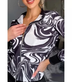 CW Jayne mustavalkoinen takki