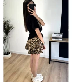 Elena Z leopardikuvioinen shortsihame