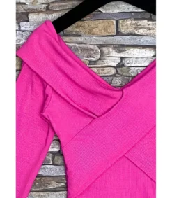 Elle Style Fanny pinkki pitkähihainen paita