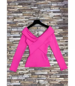 Elle Style Fanny pinkki pitkähihainen paita