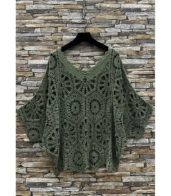 Elle Style Hena khaki virkattu paita