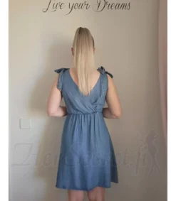 Elle Style Lyo sininen farkkumekko