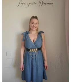 Elle Style Lyo sininen farkkumekko