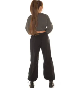 Khaki crop collegepaita nauhoilla