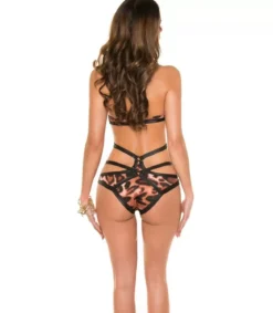 Koucla leopardikuvioinen monokini