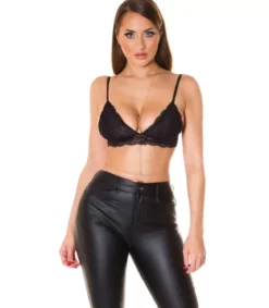Koucla musta pitsinen bralette