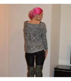 Koucla mustat wetlook treggingsit vetoketjuilla