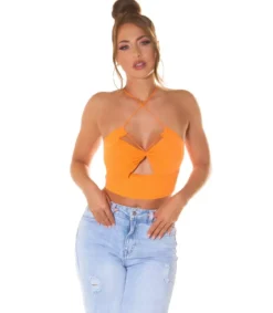 Koucla oranssi lyhyt multiway toppi