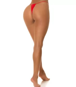 Koucla punaiset latex look bikinihousut