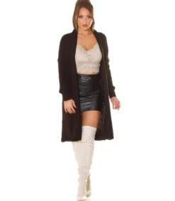 Koucla ruskea oversized villatakki