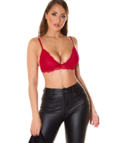 Koucla viininpunainen pitsinen bralette