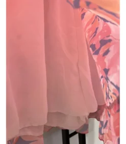 Mily pinkki kukkakuvioinen shortsihame (plus size)