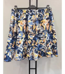 Mily sininen kukkakuvioinen shortsihame (plus size)