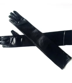 Mustat PVC-hansikkaat