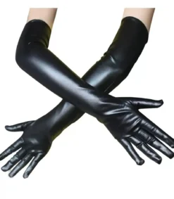 Mustat PVC-hansikkaat