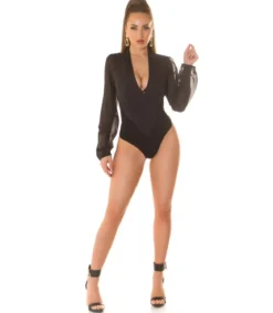 Musta v-body mesh-hihoilla