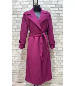 My Style mauve trenssitakki vyöllä