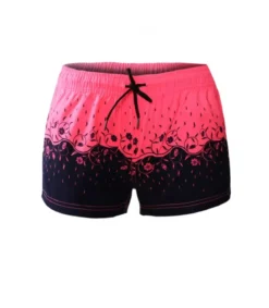 Pinkit lintuprinttikuvioiset urheilushortsit