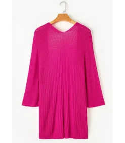 Pinkki virkattu kimono
