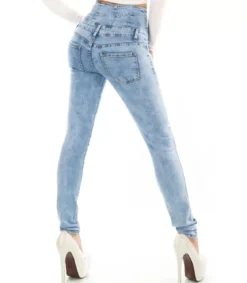 RJ Jeans siniset korkeavyötäröiset farkut