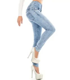 RJ Jeans siniset korkeavyötäröiset farkut