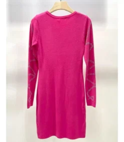 Rosy Days pinkki neulemekko strasseilla