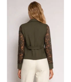 Soleil Star khaki pitsihihainen bleiseri