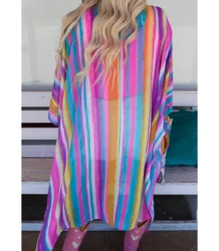 Värikäs sateenkaari kimono